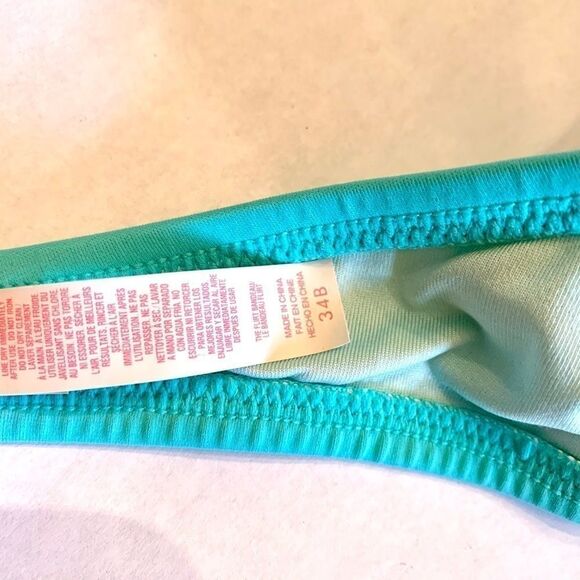 VICTORIAS SECRET SEA-FOAM GREEN BANDEAU 34B - Picture 5 of 5